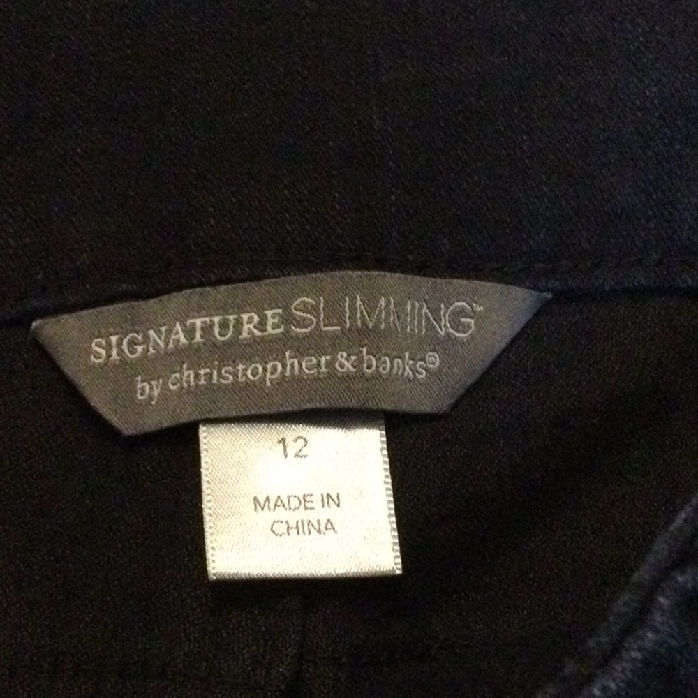 Christopher & Banks denim capris size 12 - Picture 4 of 5